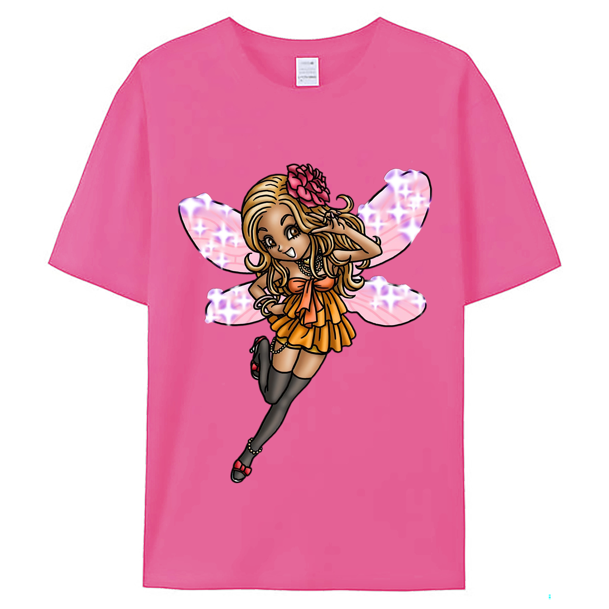 （画像用） ドラゴンクエスト Doragon Kuesuto Dragon Quest レディースカジュアルプリントTシャツ（綿100％）